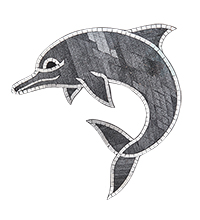 38-005 Панно «Дельфин» мал. (мозаика, о.Бали)